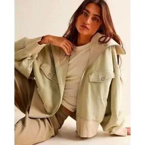 NWT Free People We The Free Addison Jacket in Spanish Moss Size Small